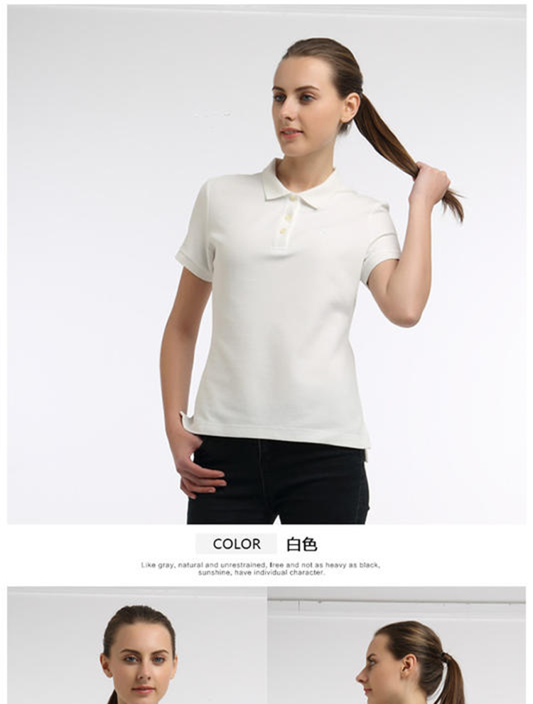 Áo sơ mi nữ mùa hè Lapel Slim Polo Áo thể thao giản dị Cổ điển màu ngắn tay áo ngắn - Áo polo thể thao áo polo nam trang