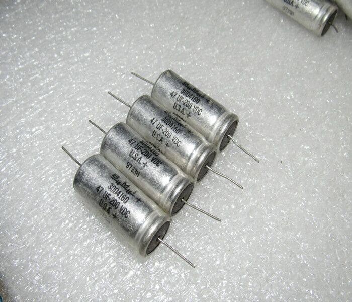 American BMI Sibi sprague 30D 200V47UF axial copper feet fever aluminum electrolytic capacitor