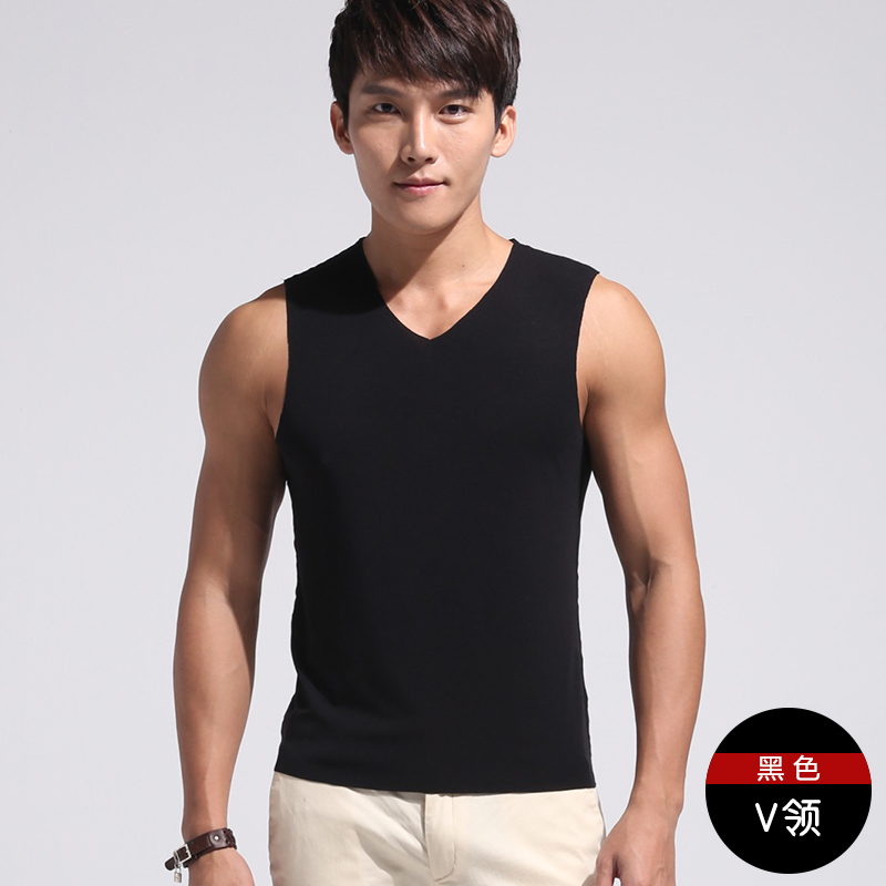 Ice-tơ mens đánh dấu vest chặt chẽ thủy triều tuổi trẻ phong trào trở ngại đáy thun nam vest mùa hè Mordale bông