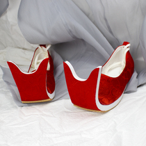 After sale the lower shelf restores the Jin Wei Fenghan Handwear Accessories Shoe discourses Footwear Brocade inside Heightening Strap Single Shoes