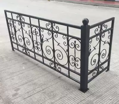 European-style wrought iron railing Balcony guardrail stair guardrail Wall guardrail Bay window guardrail custom-made