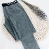 Mùa xuân và mùa đông không túi quần legging nữ LEST ấm áp mùa thu quần rộng bên thương hiệu đẹp trai T chín điểm đồ lót trung tính cỡ lớn quần giữ nhiệt nam uniqlo Quần nóng lên