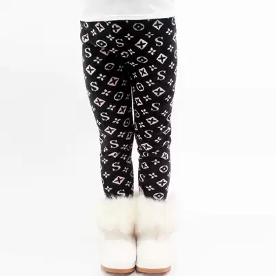 Small and medium-sized girls double-sided velvet pants 2018 autumn and winter New Korean fashion thick children's pants children's clothing