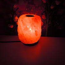 Himalayan rose salt lamp aromatherapy dimming warm color small night table with bedroom bedside ornaments crystal ornaments