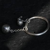 囍 Studio original square garlic horseshoe bracelet simple design replica handmade silver pendant can be customized