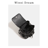 卢小火 Портативный небольшой рюкзак, цепь, сумка через плечо, в стиле Шанель, на цепочке