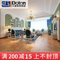 American pastoral candy glaze antique brick 600X600 living room dining room non-slip floor tiles floor tiles balcony tiles