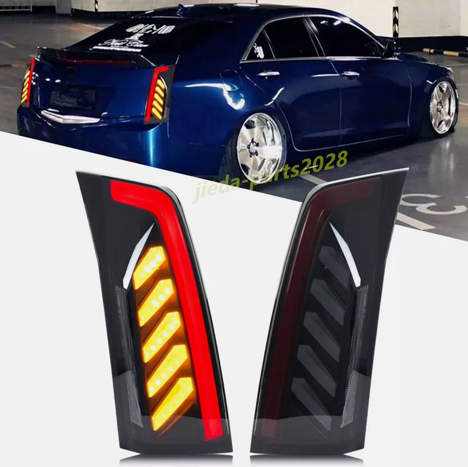 For Cadillac ATS 2013-2018 Smoked LED Rear Lamps Taillights