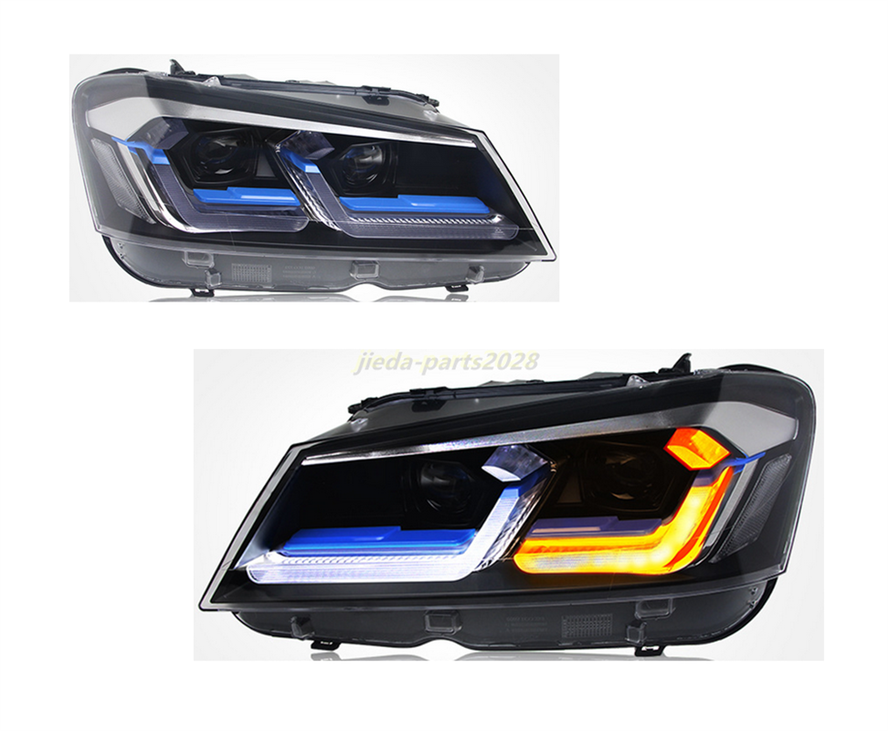 2011-2013 BMW X3 F25 LED Headlights DRL Turn Projector Head Lamps
