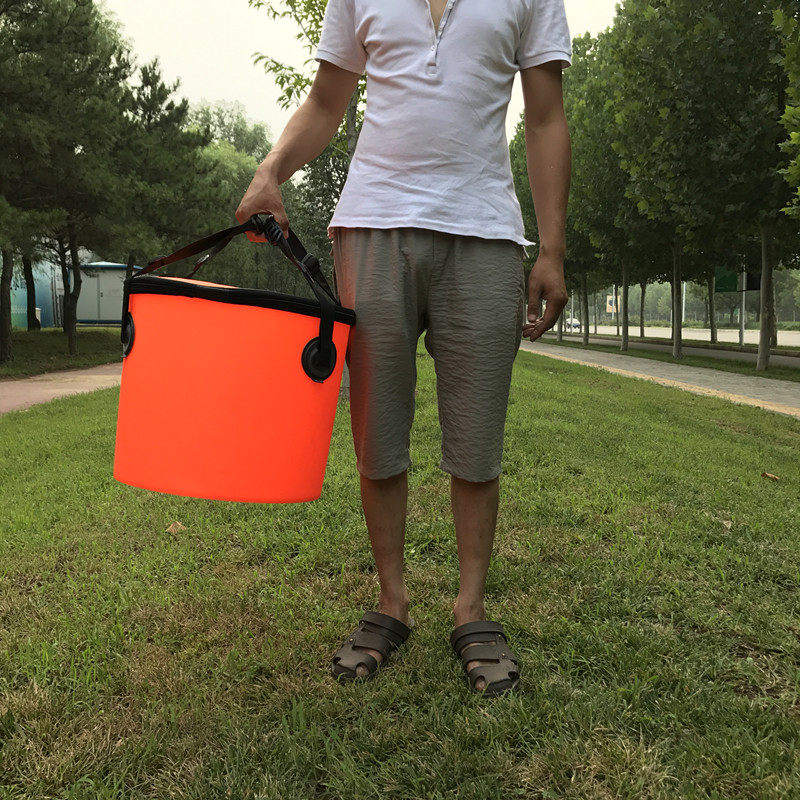 eva thickened fish bucket round fishing bucket one-piece molded fish bucket rock fishing bucket box live fish bucket fish protection bucket