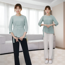 Korean beauty salon beautician work clothes pants set spa Skin manager tattoo nail physiotherapy technician uniform