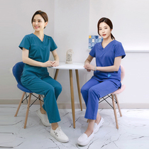 2020 Korean plastic surgery hospital brush hand clothes washing clothes operating room nurse nursing clothes beautician work clothes set