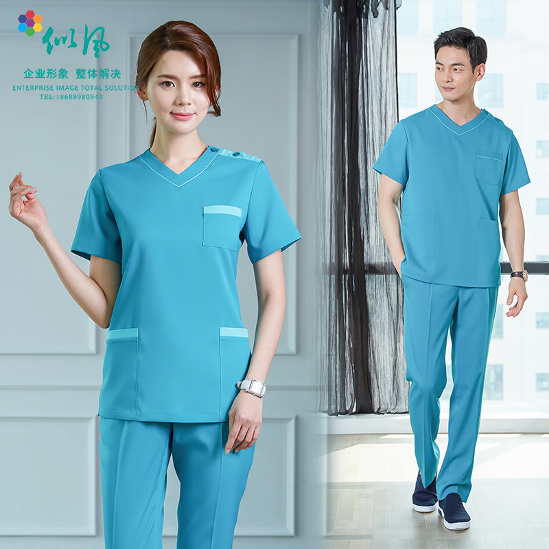 New Orthopedic Hospital Dental Pet Hospital Men And Women Surgery Suit Two Style Suit Brushed Hand Care Trainer Workwear