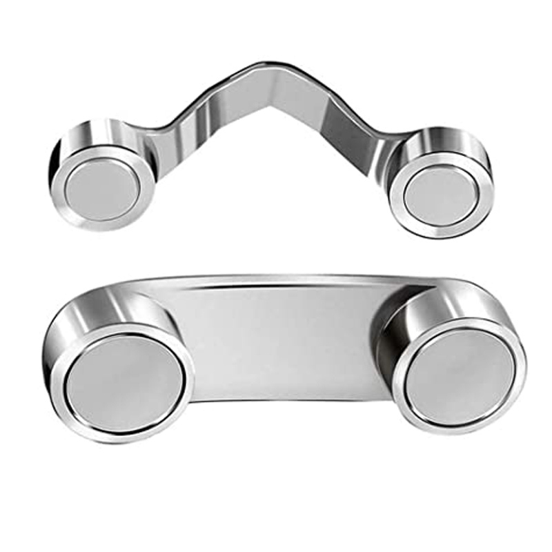 Magnetic Glasses Holder, Environmentally Friendly Alloy Electroplating N45 Magnet Sunglasses Clothes Hanger, Portable Anti-Fall Clip for Glasses