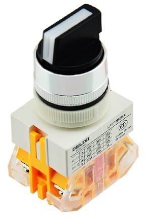 China Delcy knob switch three knobs LAY7-20X 3-gear knob 2 open 