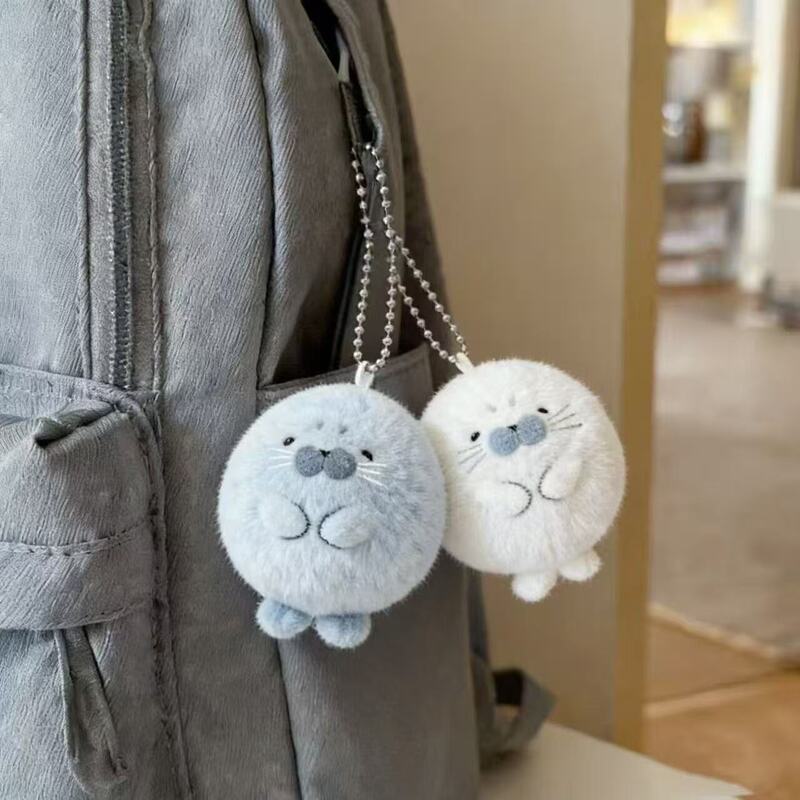 Soft and Cute Seal Plush Keychain, Same Style as on Xiaohongshu, Doll Pendant for Best Friends