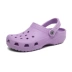 Nữ Croc Giày Mùa Hè Áo Khoác Ngoài Chống Trơn Trượt Thoáng Khí Đáy Bằng Y Tá Mang Thai Giày Sandal Nữ Dép Vườn Giày Jelly Giày Giày Đi Biển Dép phòng thí nghiệm 