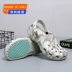 JDOV Crocs nam mùa hè chống trơn trượt và chống mùi hôi đa năng đế mềm dép y tế giày bếp ngoài trời 