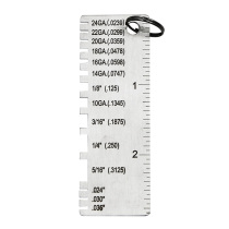 Welding seam inspection ruler thickness measuring scale welding seam inspection gauge stainless steel measuring tool welt measuring tool
