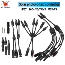 mc4 waterproof joint solar panel assembly line connecting male and female head quick plug photovoltaic connector