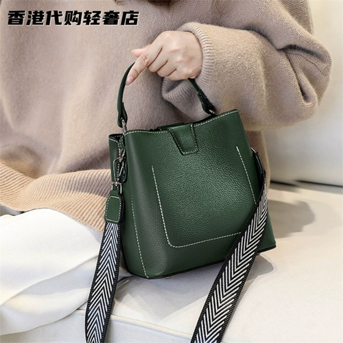 Весенняя вместительная и большая сумка через плечо, портативная сумка на одно плечо, из натуральной кожи