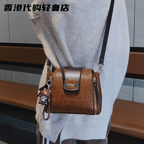 Ретро сумка на одно плечо, ремешок для сумки, Франция, коллекция 2023, премиум класс, из натуральной кожи, тонкий ремешок