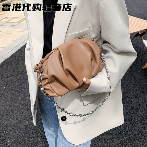 Цепь, сумка через плечо, летняя сумка на одно плечо, премиум класс, в западном стиле