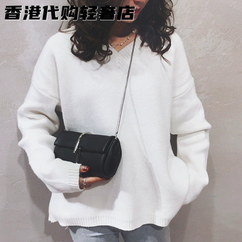 Модная маленькая сумка клатч, цепь, сумка на одно плечо, из натуральной кожи, коллекция 2023