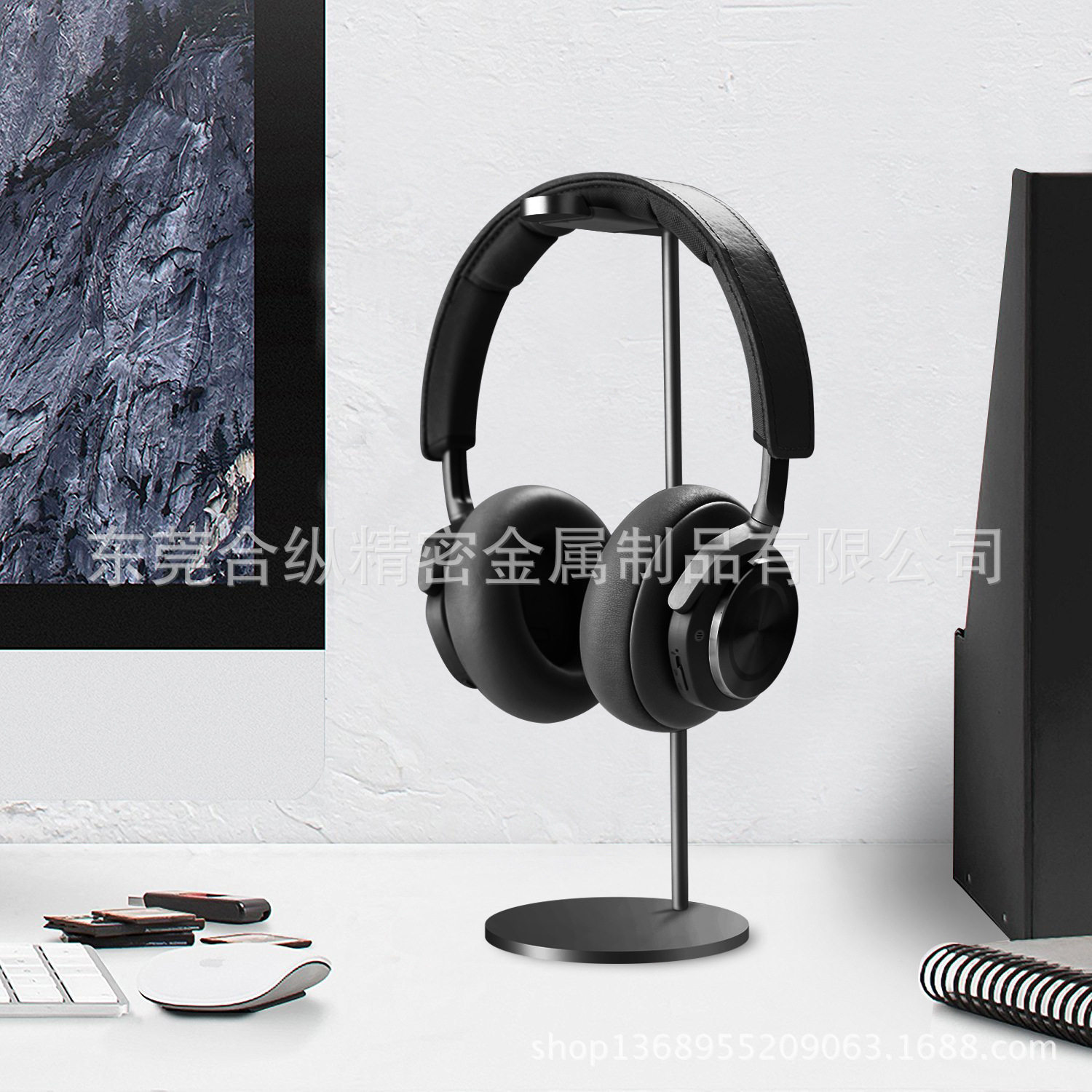 Earphone holder Earphone stand Ear rack Metal ear ear holder Head-mounted universal ear rack hanger