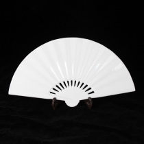 Can be hand-painted pure white fan plate high temperature white porcelain plate ceramic fan painting pure white ceramic fan plate