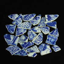 Jingdezhen blue and white porcelain outdoor ceramic decoration mosaic student homework graduation design porcelain 8 yuan a catty