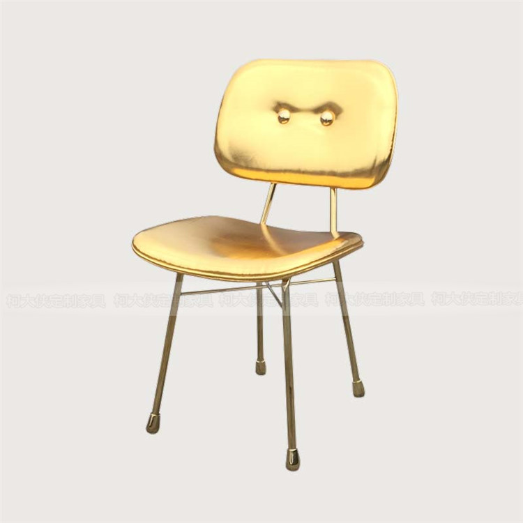 Ke Grand-Man Designer Fashion Creative Metal Dining Chair Book Chair Living-room Prototype Room Modern Minimalist Chair New