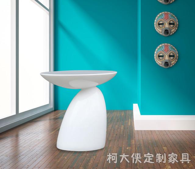 Glass fiber tea table minimalist modern coffee table creative ellipsoidal several sides a few designers' furniture