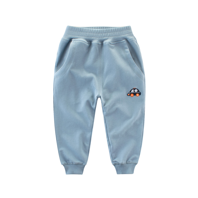 mùa thu mới childrens quần áo trẻ em vừa và nhỏ quần mùa thu trẻ em sweatpants cậu bé bông quần triều.