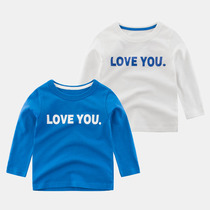 Small children long sleeve T-shirt 2020 Autumn childrens clothing Korean version of childrens clothes baby base shirt childrens coat boys