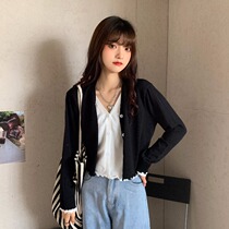 Large size 200 Jin autumn womens clothing boss reverse string cos supplies fake mother clothing fake two-piece knitted cardigan coat