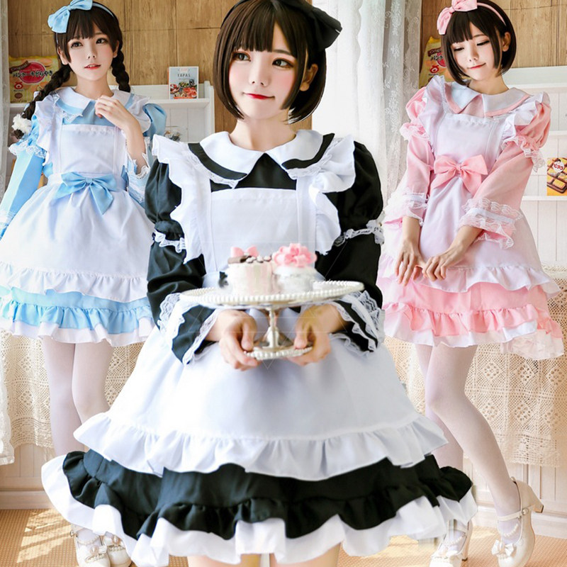 大码性感伪娘cos女装男用cd变装用品lolita反串可爱大佬连衣裙-Taobao