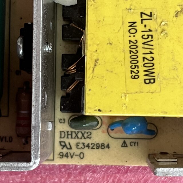 Original Gigabit Poe Network Switch Power Supply Zl-15/120Wb Power Board 15V6.5A