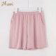 Dingguagua phụ nữ quần ở nhà cotton đồ ngủ pijama phụ nữ mùa hè quần short cotton mỏng phụ nữ phong cách thể thao giải trí - Quần tây