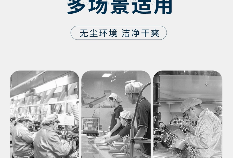 Mũ bảo hộ lao động nam nữ chống tĩnh điện nhà máy thực phẩm xưởng không bụi mũ chống bụi mũ sạch thoáng khí mũ công nhân nhà máy điện tử nón y tế trắng nón trùm tóc y tế