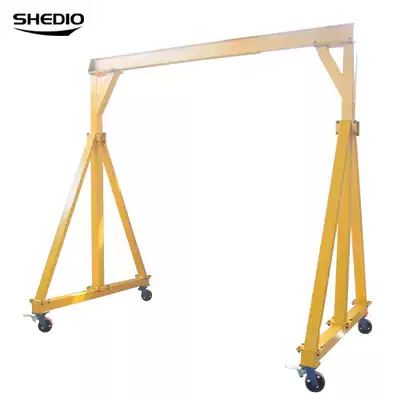 Custom mobile gantry crane small gantry frame small driving hand push-on lifting tools factory direct sales