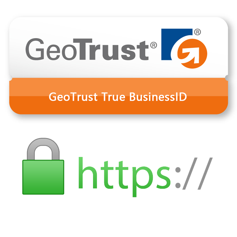 GeoTrust True BusinessID SSL single domain certificate OV certified HTTPS domain website