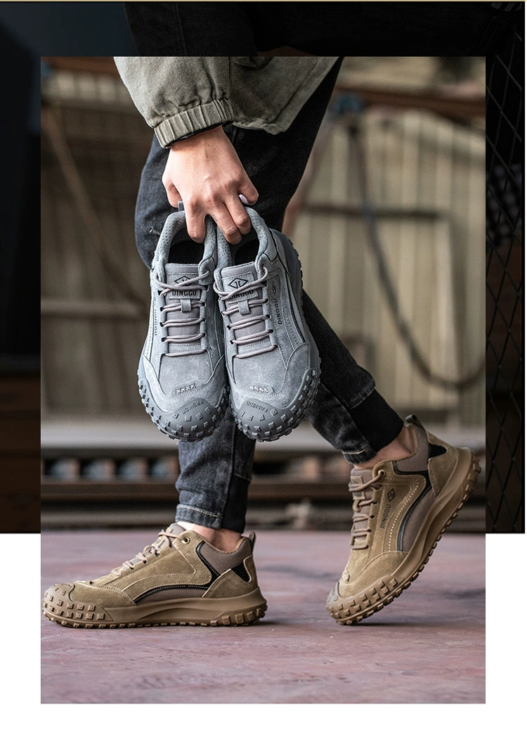 Men's labor protection shoes, anti-smash, puncture-proof, wear-resistant, winter work shoelaces, steel plate with steel toe, anti-odor and comfortable