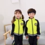 Dịch vụ làm vườn mẫu giáo mùa xuân và mùa thu Phiên bản Hàn Quốc của đồng phục giáo viên tiểu học màu đỏ phù hợp với dịch vụ lớp học cho trẻ em áo bóng chày bé trai