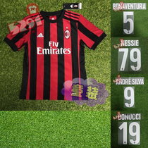 5291 football acMilan 1718 home short sleeve jersey printing can be bought single AZ7066 AZ7067