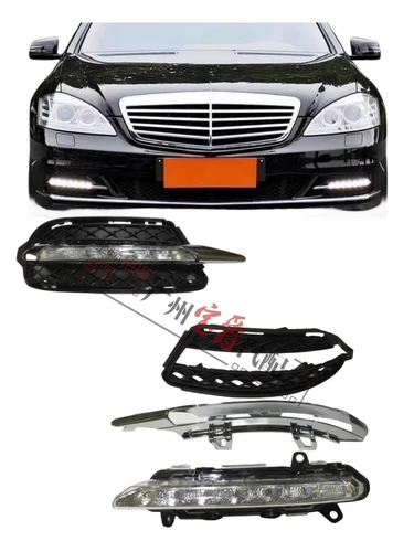 Применимо к Mercedes -Benz S -Class W221 S300 S300 MIST S350 S500 рама S600 Cover S400 Bar Light