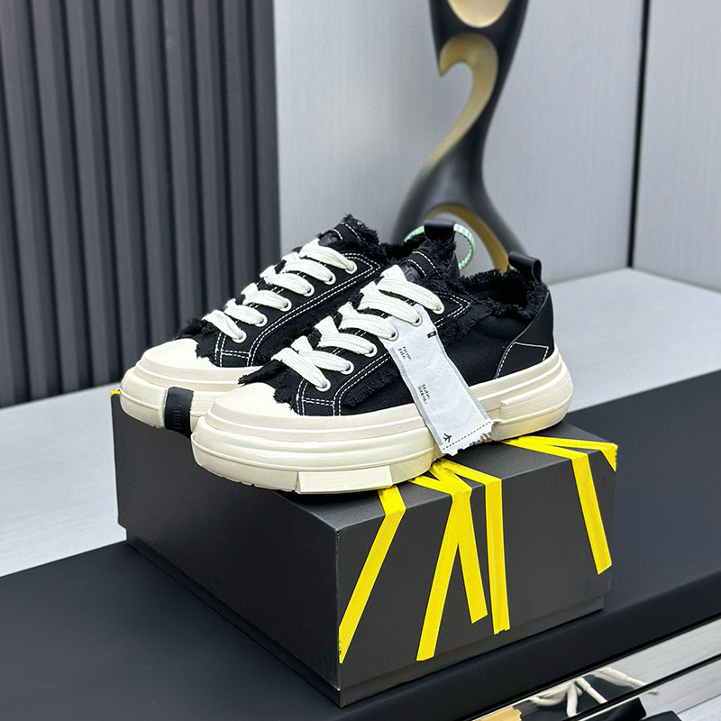 Tan Jianci's Same Style Glowing Open-Toe Couple Canvas Shoes, Sneakers, Beggar Shoes, Thick-Soled Light Shoes