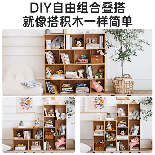 Бытовой книжный шкаф, витрина для гостиной, встроенный настенный шкаф для хранения, напольный студенческий домашний стеллаж для хранения, шкафчик для хранения