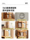 Rotating Bookshelf Integrated Wall-Mounted Round Storage Rack 360-Degree Floor-Standing Display Cabinet Solid Wood Storage Cabinet Corner Bookcase