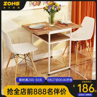 Folding table Dining table Household small apartment dining room Small dining table Simple dining table Portable stall Convenient table